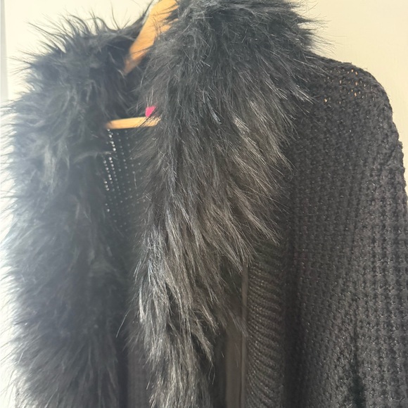 Lilly Pulitzer Adelaine Cardigan Black $278 Medium M - Picture 4 of 5